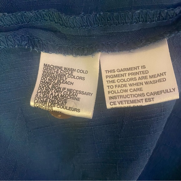 Tommy Bahama Men's Blue Shirt XL GUC - Picture 5 of 5